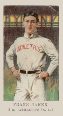 1909 American Caramel Frank Baker 3.b. #2 Baseball Card