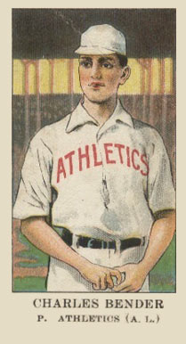 1909 American Caramel Charles Bender p. #4 Baseball Card