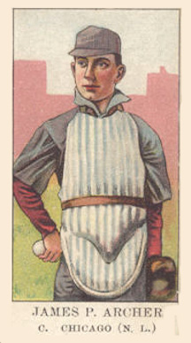 1909 American Caramel Jas P. Archer c. #1 Baseball Card