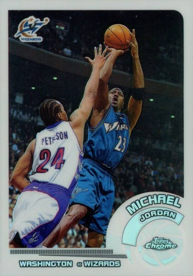 2002 Topps Chrome Michael Jordan #10 Basketball Card