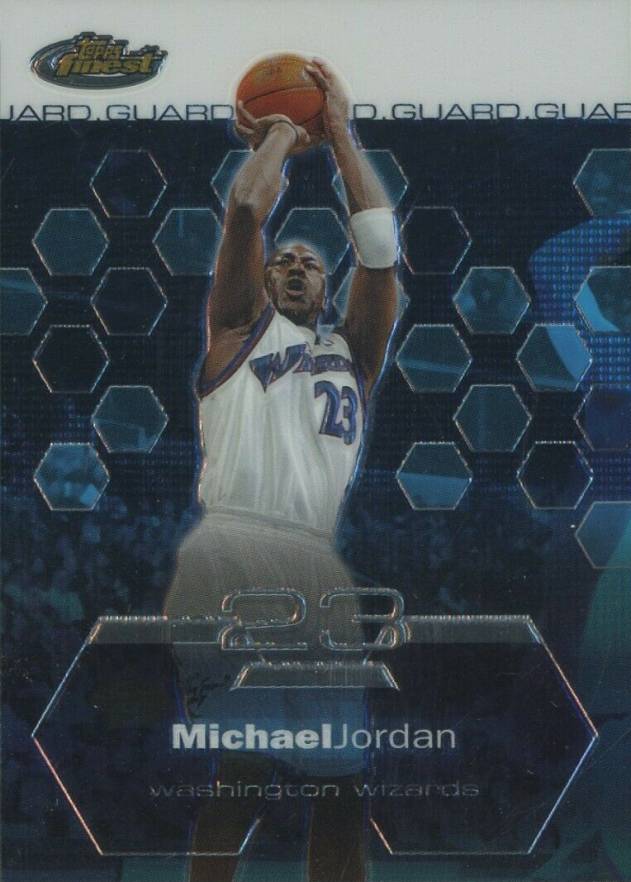 2002 Finest Michael Jordan #100 Basketball Card