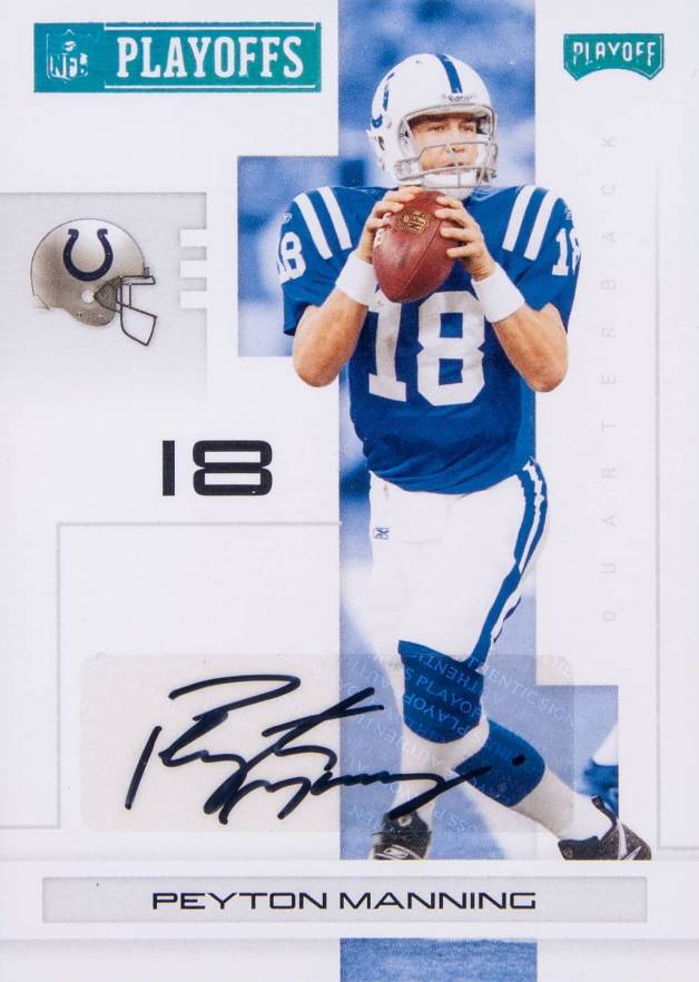 2007 Playoff NFL Playoffs Peyton Manning #42 Football Card