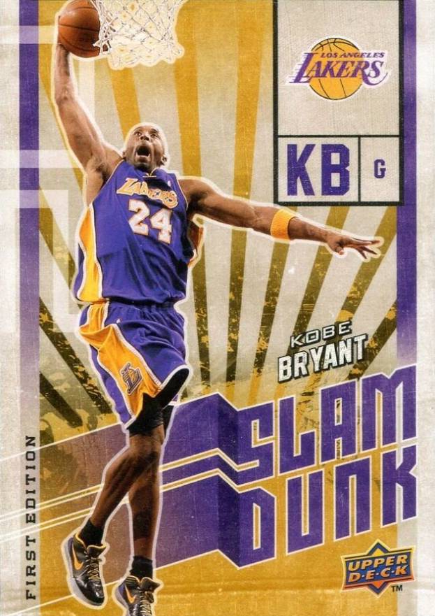 2009 Upper Deck First Edition Slam Dunk Kobe Bryant #SD-6 Basketball Card