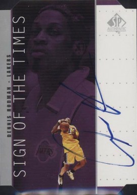 1998 SP Authentic Sign of the Times  Dennis Rodman #DR Basketball Card
