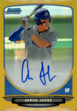 2013 Bowman Chrome Draft Picks & Prospects Autographs Aaron Judge #BCAAJ Baseball Card