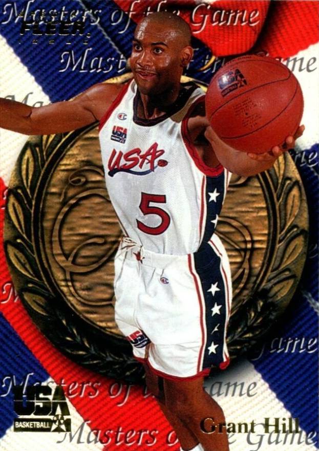 1996 Fleer USA Grant Hill #32 Basketball Card