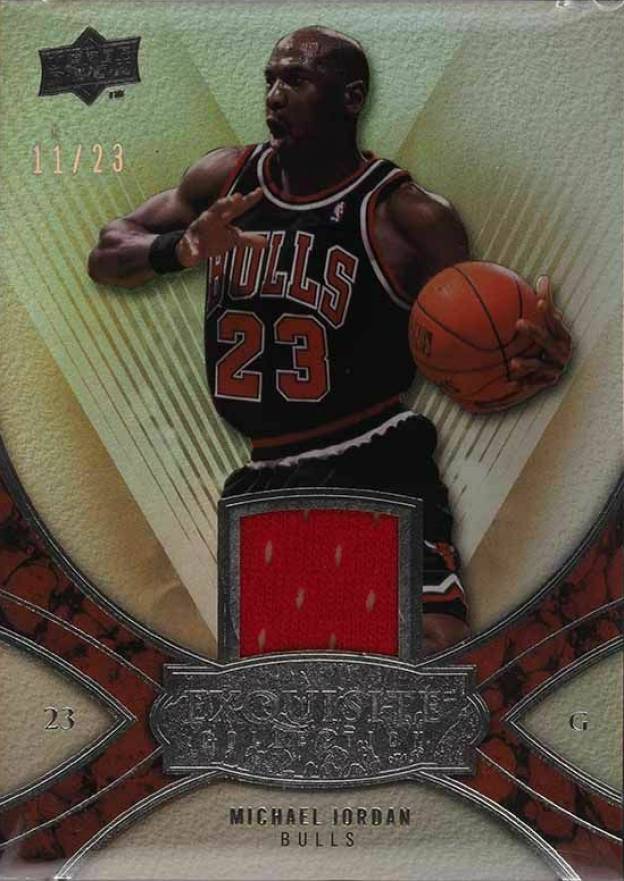 2008 Upper Deck Exquisite Collection Player Box Memorabilia Michael Jordan #PBMMJ Basketball Card