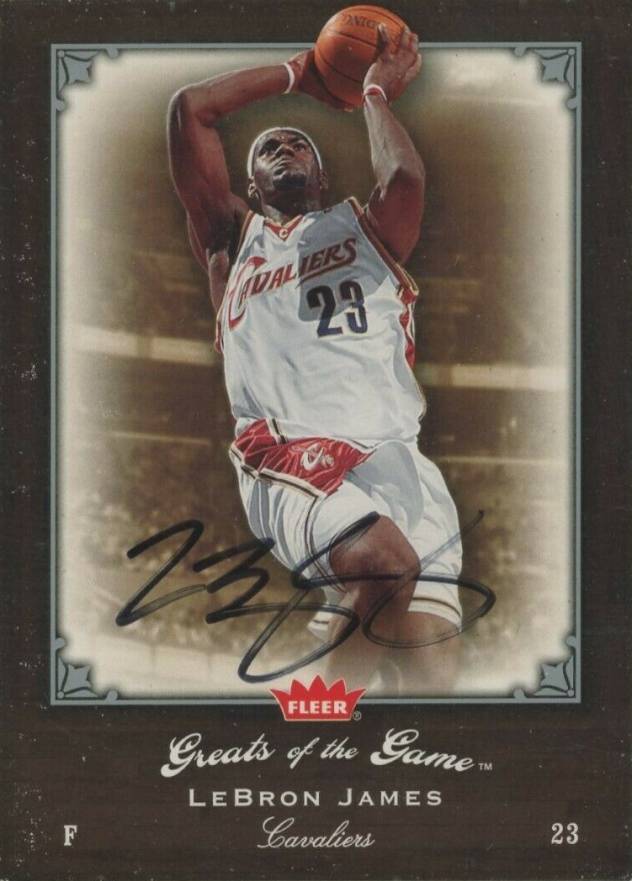 2005 Fleer Greats of the Game  LeBron James #53 Basketball Card