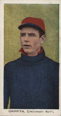 1910 Standard Caramel Griffith, Cincinnati Nat'l # Baseball Card