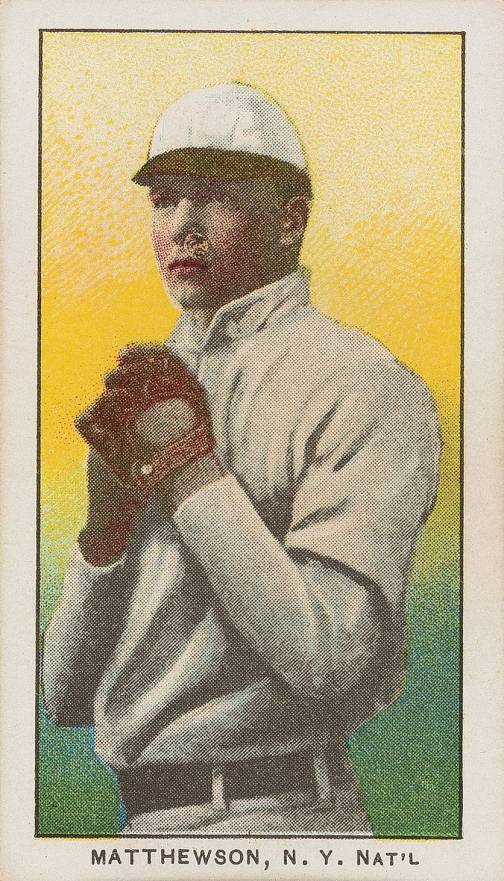 1909 Philadelphia Caramel Matthewson, NY Nat'l # Baseball Card