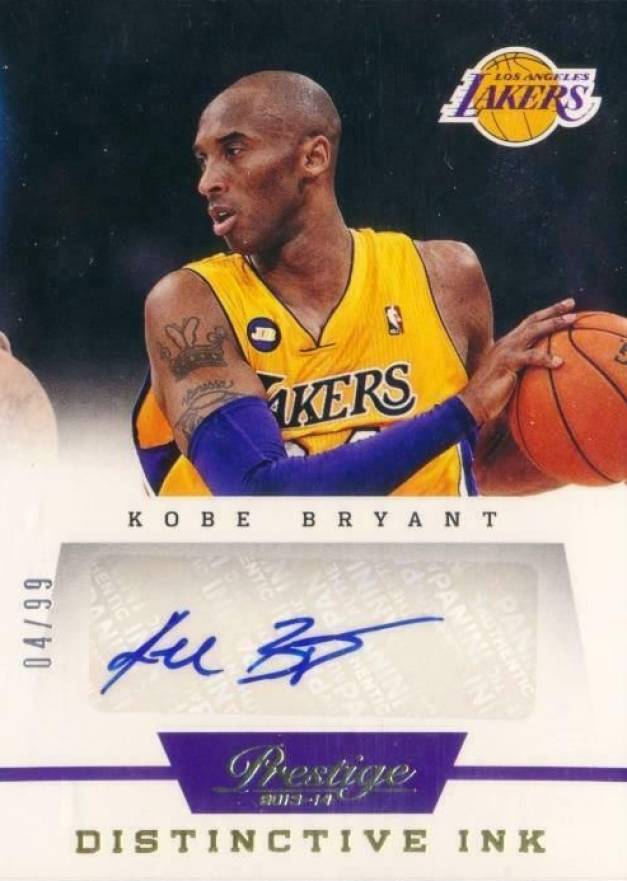2013 Panini Prestige Distinctive Ink Kobe Bryant #11 Basketball Card