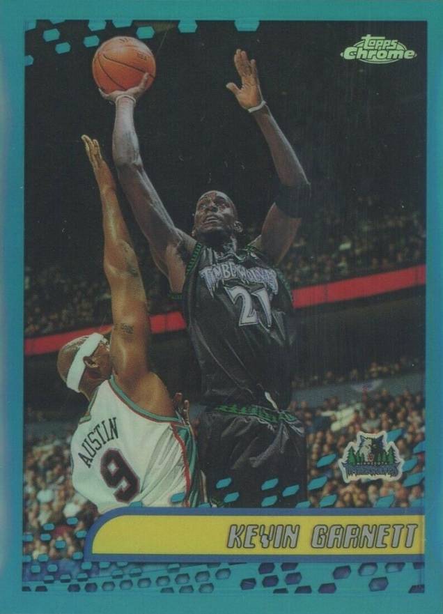 2001 Topps Chrome Kevin Garnett #21 Basketball Card