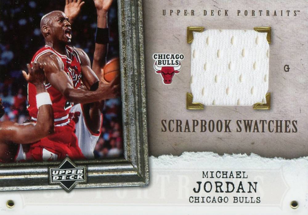 2005 Upper Deck Portraits Scrapbook Swatches Michael Jordan #SS-MJ Basketball Card