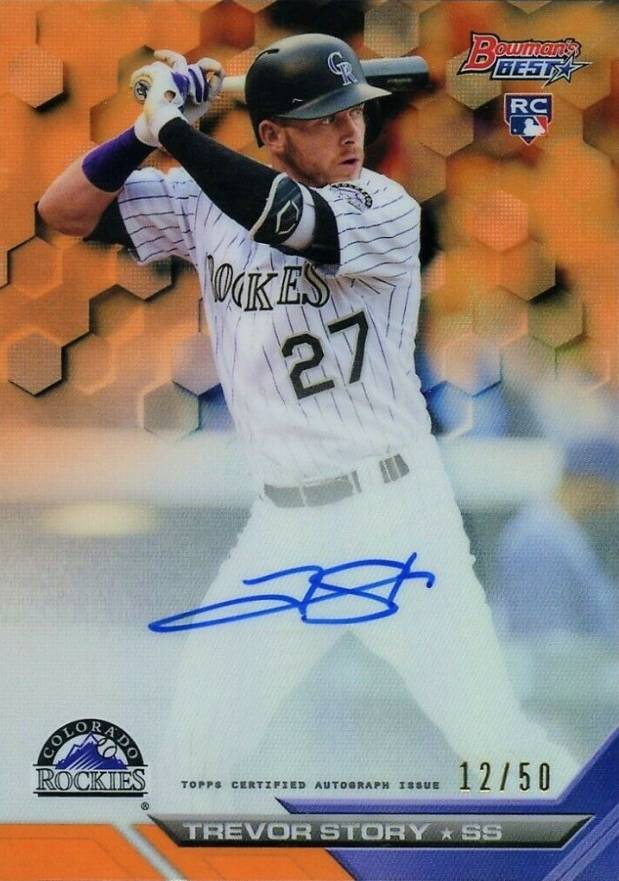 2016 Bowman's Best Best of 2016 Autograph Trevor Story #B16TS Baseball Card